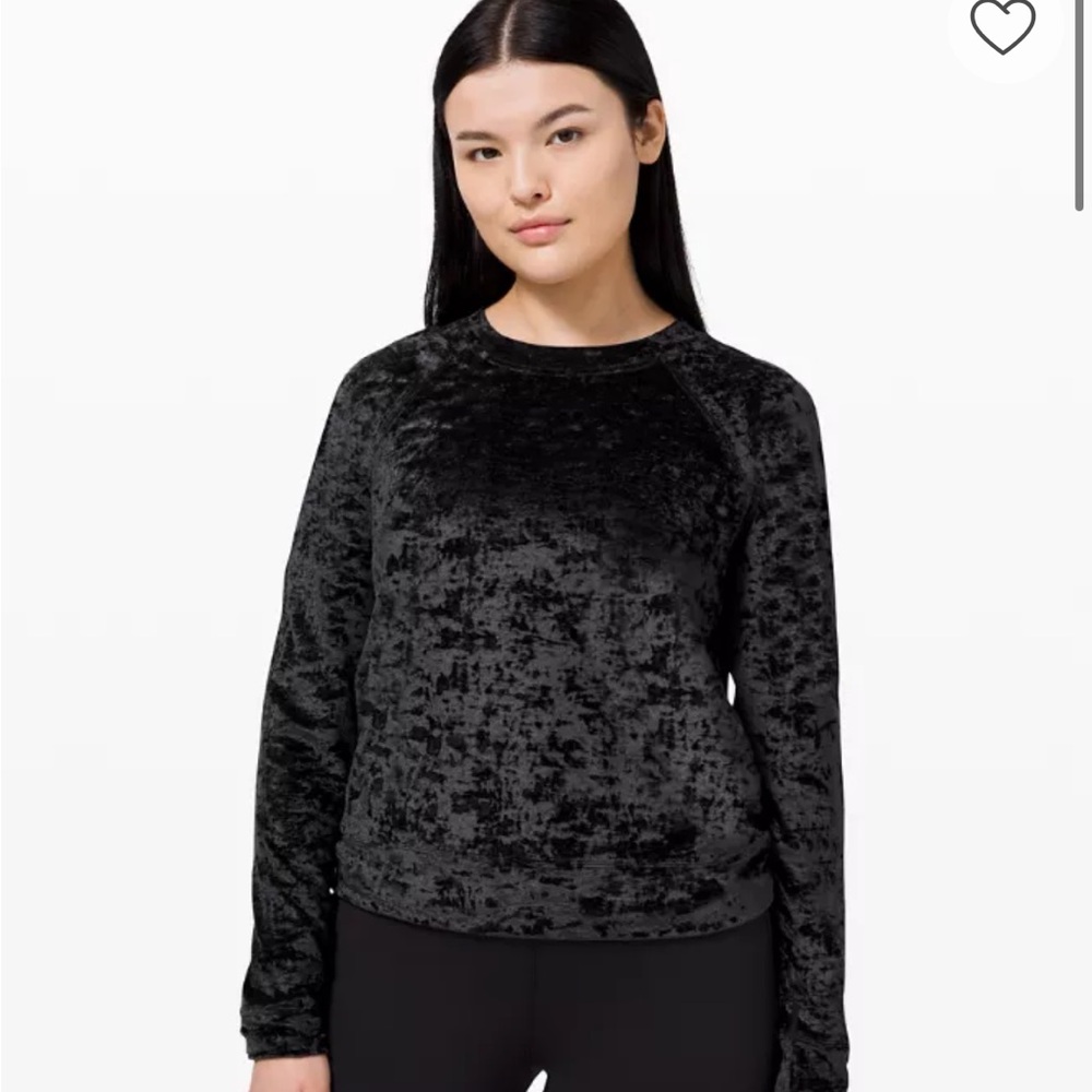 Lululemon warm down crew crushed velvet